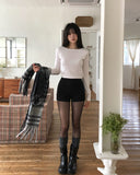 [U-BASIC] Glee Basic Brushed Boat Neck Long Sleeve