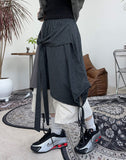DL Layered Check Skirt