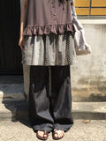 Capuri Denim Wide Pants
