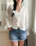 Eileen Ruffle Blouse