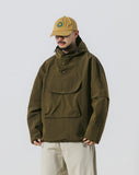 Nylon Big Pocket Hood Anorak