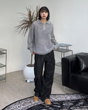 Toering non-fade denim cargo pants