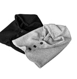 Mero Knit Hooded Button Balaclava