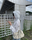 Miki Nylon Hooded Windbreaker Jacket
