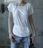Wallen Unbalance Drape Tee