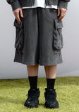 PINCH CARGO SWEAT BERMUDA PANTS