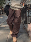 (UNISEX) Autumn Basic Cargo String Pants