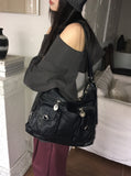 Leather Pocket TwoWay Backpack Shoulder Bag