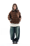 Faded relaxed embo denim pants