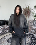 Hollen denim washed over hoodie
