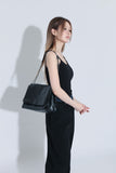 leather chain square bag