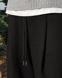 Sentic brushed one-tuck wide pants