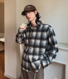 Planet over check shirt