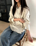 Wayu Stripe Two-Way Shirt