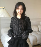 Nona Leopard Hopi Brush Knit Cardigan