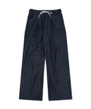 Summer one tuck wide denim pants