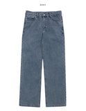 Formal grayish denim pants