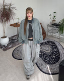 FL crop shirring flight jumper