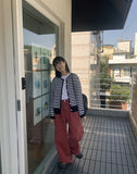 Kendo Stripe Round Cardigan