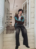 Daven washed black denim