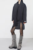 Momen muffler handmade short coat