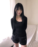 Mude Open Crop Cardigan