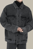 Oversize denim jacket Gray