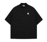 Small Cloud Bear Smile Overfit Short Sleeve Shirt
