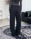 Blin Incision Wide Cotton Pants