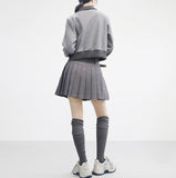 Bonnie Two Way Ribbon Zip-Up