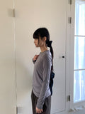 Beltary Color Round Long Sleeve Tee