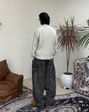 Rotor Stitch Balloon Denim Pants