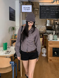 Huz Pintuck Standard Check Shirt