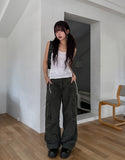 Theo Washed Double Pocket Cargo Pants