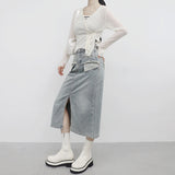 Roiti See-Through Two-Way Cardigan