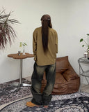 Kuz Herringbone Suede Shirt