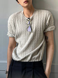 Lowe Cable Short Sleeve Knit