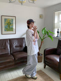 Comim Lace Track Wide Pants