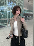 Cardan Pocket Slim Bomber Semi-Crop Jacket
