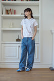 Mushroom Stitch Crop Short Sleeve Tee