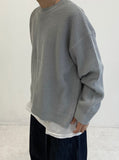 Round Slit Zipper Balloon Acrylic Knitwear