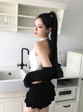 Rack Tiered Frill Mini Skirt