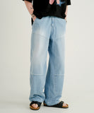 Double Block Denim Pants