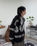 Liden Cowichan Knit Hooded Zip-Up