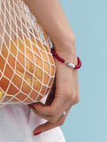 H edition BR(W) Ball Red Jade Beads Bracelet