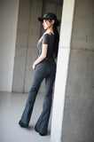 Pinstripe Bootcut Pants