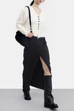 [NONCODE] J.O. Unbalanced Cut-Out Long Skirt