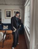 Laura Two Pintuck Wide Slacks