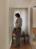 Mary three tuck wide slacks