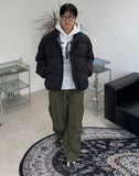 Peuon brushed nylon cargo pants